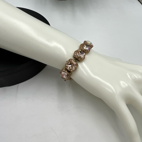 J. Crew Brass and Pretty Peach
Rhinestone Gold Gone Tennis Bracelet - Picture 6 of 13